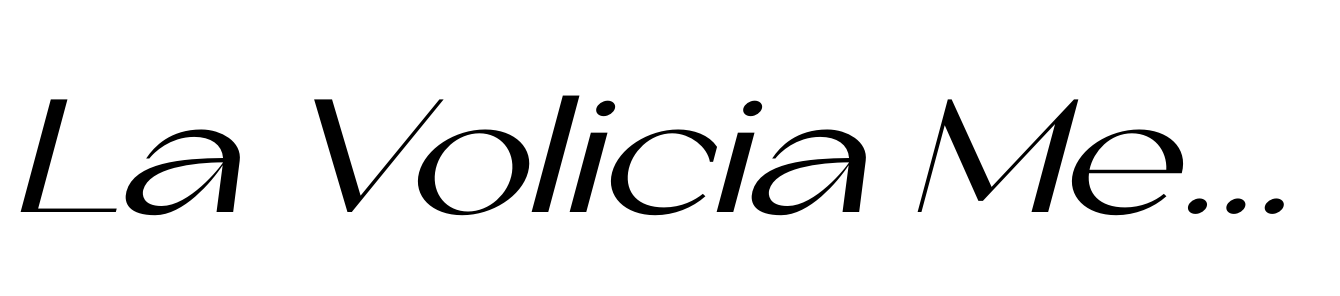 La Volicia Medium Italic